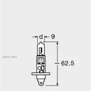 ����� H1 12V 55W P14.5s Original LINE �������� ������������ �/� (���) 1 ��. Osram 64150 64150 ����