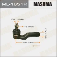 ���������� ������� ���� Mazda Axela Biante 3 Masuma ME-1651R ME1651R ����