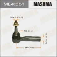 ���������� ������� ���� Chevrolet Cruze Masuma ME-K551 MEK551 ����