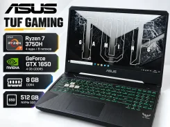 Asus TUF Gaming. 15.6", 5����, ��� 8 ��, ���� 512���, WiFi: 1, Bluetooth: 1, ����������� �� 5��. ����