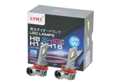 ����� ������������ (2 ��. ) (LED H8/H11/H16(JP) 26W 12V PGJ19-2 2600lm 6500K) LYNXauto [LD11155] LD11155 ����