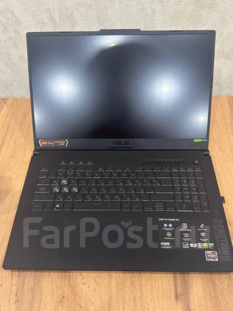 Asus TUF Gaming A17. 17.3", 3,3����, ��� 16 ��, ���� 1 000���, WiFi: 1, Bluetooth: 1, ����������� �� 6��. ����