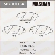 ������� ��������� �������� Hyundai Santa FE II III Masuma MS-K0014 MSK0014 ����