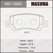 ������� ��������� �������� Toyota Corolla Masuma MS-1920 MS1920 ����