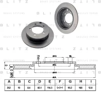���� ��������� Mitsubishi Airtrek I Eclipse II Lan Blitz BS0305 BS0305 ����