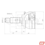 ���� �������� UNIO CVJ-20320 CVJ20320 ����