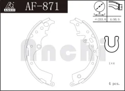 ��������� ������� ���������� toyota hiace 04- Anchi AF871 AF871 ����