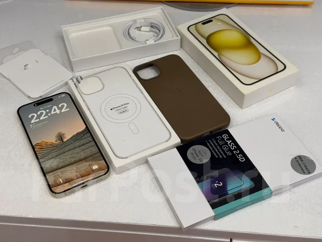 Apple iPhone 15 Plus. �/�, 256 ��, 4G LTE, Dual-SIM, eSIM, ������������ ������� ����