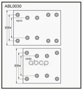 �������� ���� / WVA: 19579, 19580 / BPW MAN / ���. / 410x161x18 / 4+4 / STD Allied Nippon ABL0030 ����