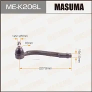 ���������� ������� ���� Masuma Hyundai, KIA/ Santa FE LH Masuma ������� ME-K206L | �������� �� ��, ������, 5 ����� | �������� �� 12 ��� | ������ � ���...