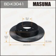 ���� ��������� Masuma, rear KIA Optima IV [��.2] Masuma ������� BD-K3041 | �������� �� ��, ������, 5 ����� | �������� �� 12 ��� | ������ � ������� | �...