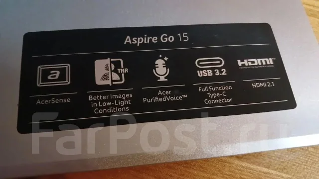 Acer Aspire Go 15. 15.6", ��� 8 ��, ���� 256���, WiFi: 1, Bluetooth: 1, ����������� �� 11��. ����