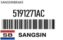 ������� ��������� SangsinBrake 5191271AC 5191271AC ����
