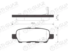 ��������� ������� �������� /������ �������� 4�� /TI-GUAR ��� Nissan X-Trail 2007-2019, Qashqai 2008-2019, Murano 2004-2016, Primera (#TNP12) 2001-2005...