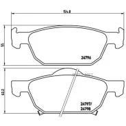 ������� ��������� Honda Accord/Civic 08- 1.4-2.4/2.2 Diesel �����. Brembo P28044 P28044 ����