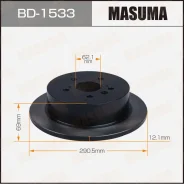 ���� ��������� Masuma, ������, ������/�����, ��� Toyota Alphard / Estima / Noah, 1 ��, ���. BD-1533 BD1533 ����