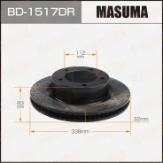 ���� ��������� Masuma ���������������, ��������, ������, ��� Toyota Land Cruiser, 1 ��, ���. BD-1517DR BD1517DR ����