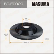 ���� ��������� Masuma, ������, ������/�����, ��� Audi A6, 1 ��, ���. BD-E0020 ��������� �� �������� 2 �� BDE0020 ����