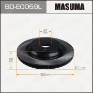 ���� ��������� Masuma, ������, �����, ��� Audi A4 / A5, 1 ��, ���. BD-E0059L BDE0059L ����