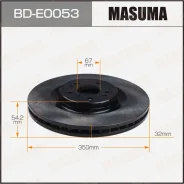 ���� ��������� Masuma, ��������, ������/�����, ��� Mercedes-Benz W164 / X164, 1 ��, ���. BD-E0053 BDE0053 ����