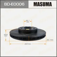 ���� ��������� Masuma, ��������, ������/�����, ��� Skoda Octavia, 1 ��, ���. BD-E0006 ��������� �� �������� 2 �� BDE0006 ����
