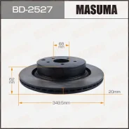 ���� ��������� Masuma, ������, ������/�����, ��� Infiniti QX70 / Q50, 1 ��, ���. BD-2527 BD2527 ����