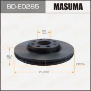 ���� ��������� Masuma, ��������, ������/�����, ��� Opel Corsa, 1 ��, ���. BD-E0285 ��������� �� �������� 2 �� BDE0285 ����