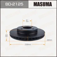 ���� ��������� Masuma, ��������, ������/�����, ��� Nissan Cube / March / Note, 1 ��, ���. BD-2125 BD2125 ����