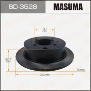 ���� ��������� Masuma, ������, ������/�����, ��� Mitsubishi Lancer, 1 ��, ���. BD-3528 ��������� �� �������� 2 �� BD3528 ����