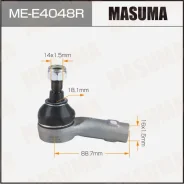 ���������� ������� ���� Masuma AUDI Q7 07-15 MEE4048R ����