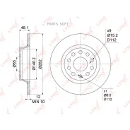 ���� ��������� ��������������� (282x12) | ��� | Lynxauto BN1198 BN1198 ����