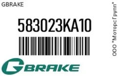 ������� ��������� GBrake 58302-3KA10 / 583023KA10 583023KA10 ����