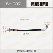����� ��������� Toyota LAND Cruiser 80/Prado 90 ����. ����. Masuma BH097 BH097 ����