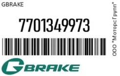 ������� ��������� � ��������� ������ GBrake 7701349973 7701349973 ����