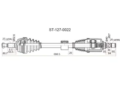 ������ � ����� ����� Renault Arkana/Duster 1,6 ���� ����� SAT ST1270022 ST1270022 ����