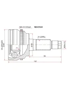 ���� (�������/ �����) Mazda 6 02-08 / CX-7 06-12 SAT MZ07A44, �������� MZ07A44 ����