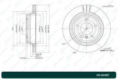 ���� ��������� ������������� G-brake GR-02497 G-Brake GR02497 GR02497 ����