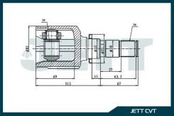 ���� ���������� JETT V40-4049 JETT V404049 V404049 ����