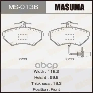 ������� ��������� �������� Volkswagen front � �������� ������ Masuma ���. MS0136, �������� MS0136 ����
