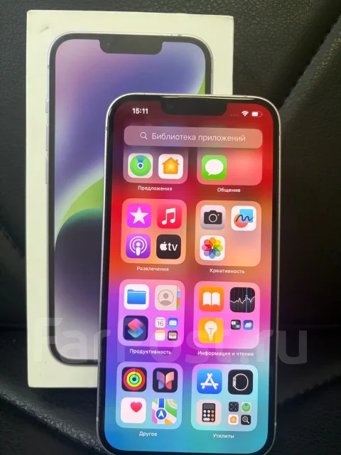 Apple iPhone 14. �/�, 128 ��, ����������, 3G, 4G LTE, 5G, Dual-SIM, NFC, eSIM, ������� �������, ������������ ������� ����