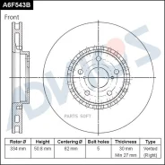 ���� ��������� Lexus GS 300-460 05- �������� ������ Advics A6F543B Advics A6F543B A6F543B ����