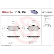 ������� ��������� Mercedes GL/GLS (X166)/GLE (C292) 15-19 ������ Brembo P 50 156 Brembo P50156 P50156 ����