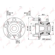 ������� ������ � ����� (� ABS, o 146��) Chevrolet Cruze 1.6-2.0D 09, OPEL Astra J 1.3D-1.6 09/Zafira C 1.4-2.0D 11 Lynxauto WH1116 WH1116 ����