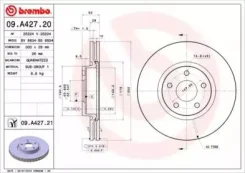 09. A427.21 ���� ��������� ��������! Brembo 09A42721 09A42721 ����