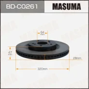 ���� ��������� Masuma, ��������, ������/�����, ��� Haval F7, 1 ��, ���. BD-C0261 BDC0261 ����