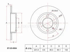 ���� ��������� ST-25-0004, ������ ST250004 ����
