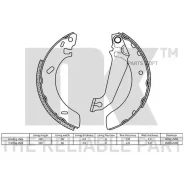 ������� ��������� ����������, ������ (203,2x38mm) / FORD Escort-V, Orion-III 1.3/1.4/1.6 � AB 2725536 NK 2725536 2725536 ����