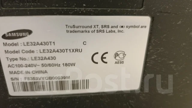 Samsung LE37A430T1 ����