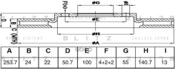 ���� ��������� ������������� | ����� | KIA Rio 00- Blitz ���. BS0614 BS0614 ����