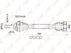 ������ � ����� | ����� ���� | Skoda Octavia II 1.6 04- / MT / = FR RH LYNXauto ���. CD1131 CD1131 ����